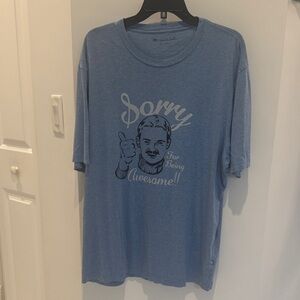 Travis Mathew Men's Blue Graphic T-Shirt